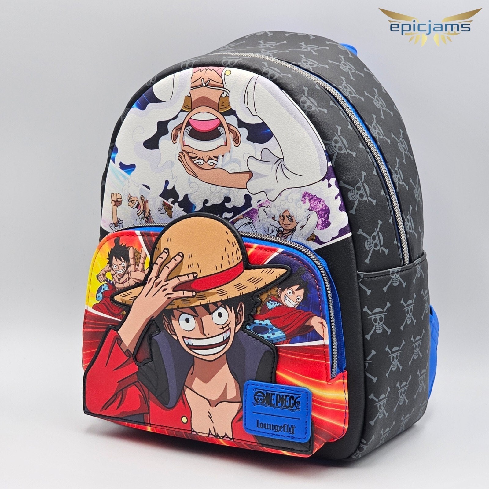 Loungefly One Piece Luffy Collage Mini Backpack New