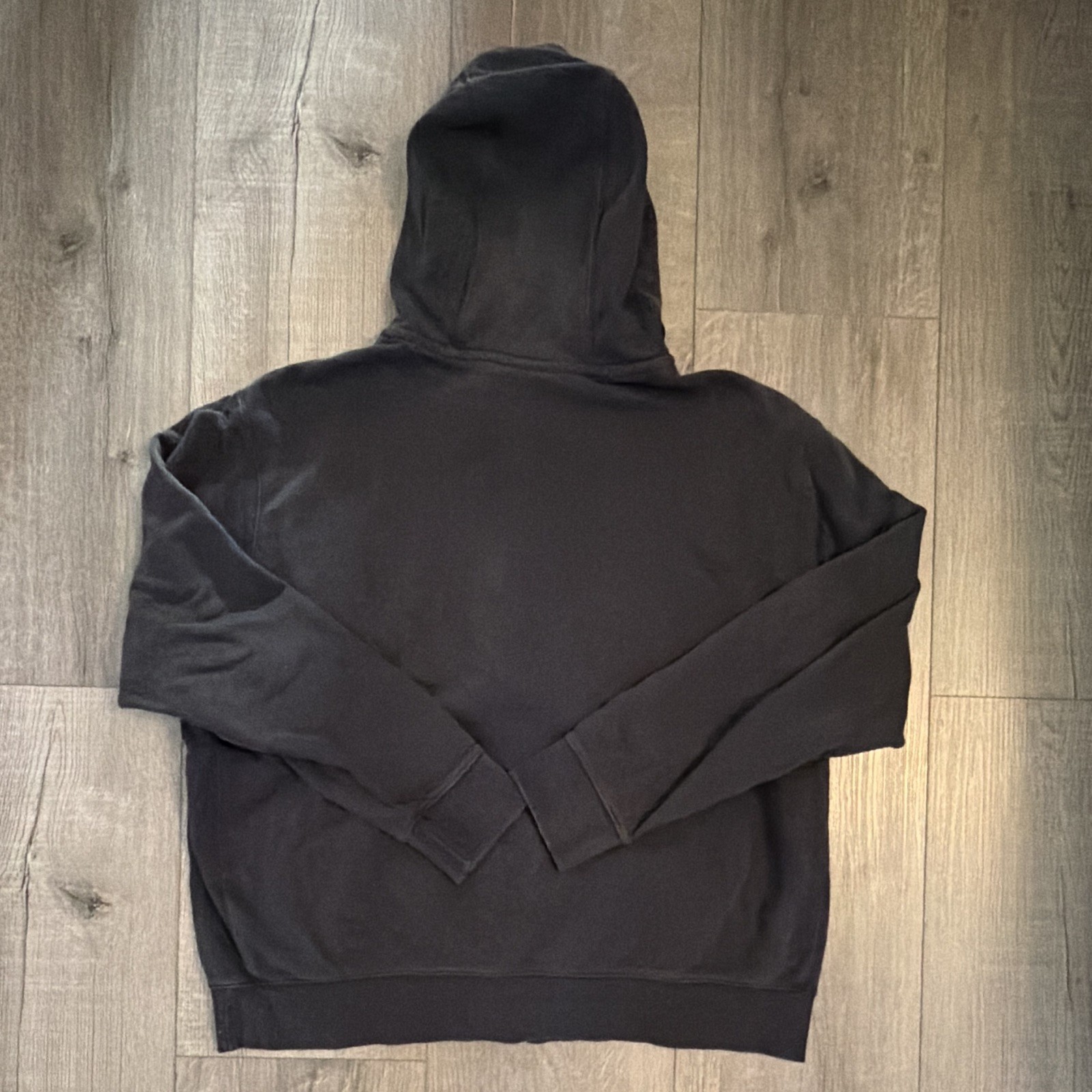 Nike Men’s Black Solid Logo Full Zip Fleece Hoodie Sweatshirt Pockets Size XL