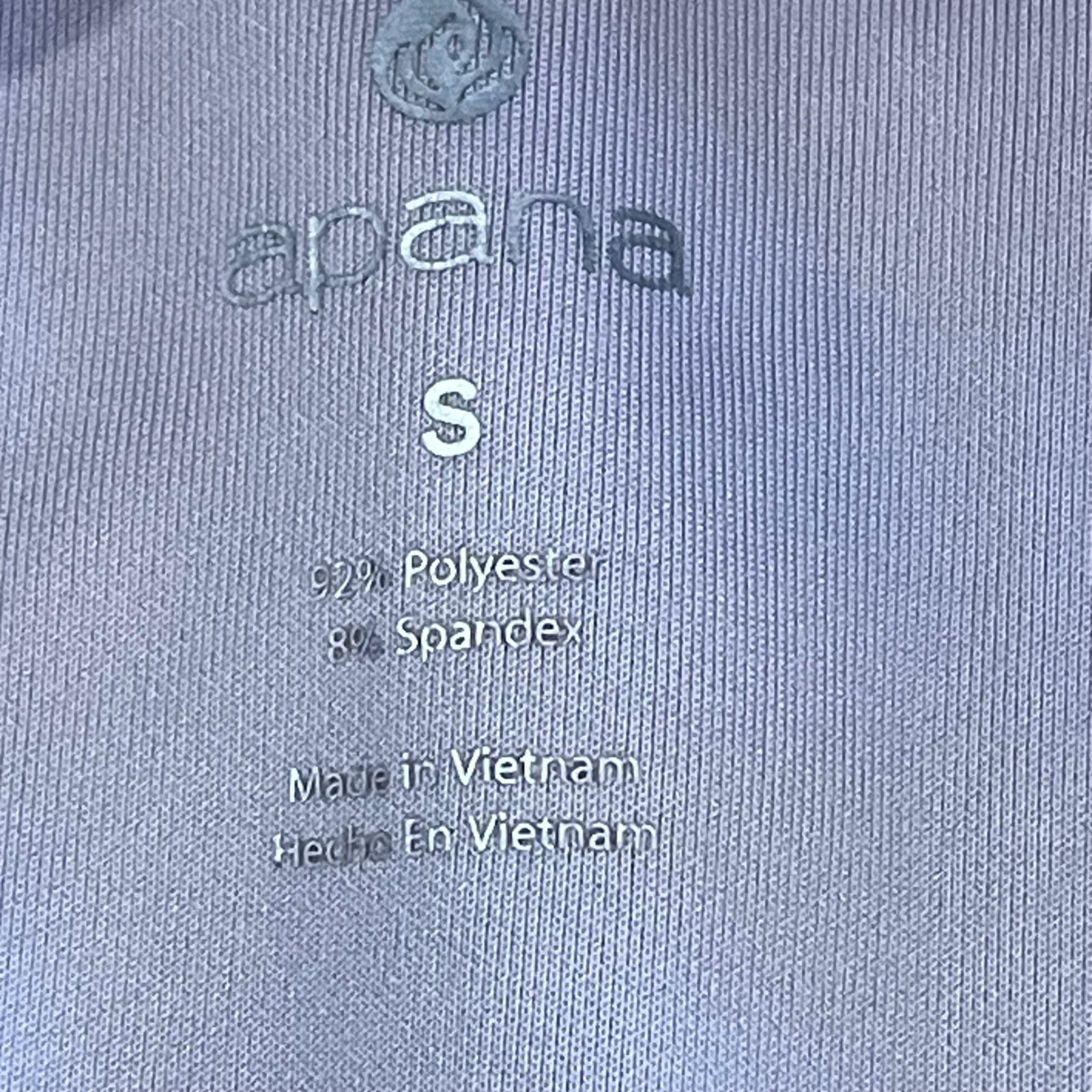 APANA Jacket Zip Up Mock Neck Long Sleeve Athleisure Women’s Size S Purple
