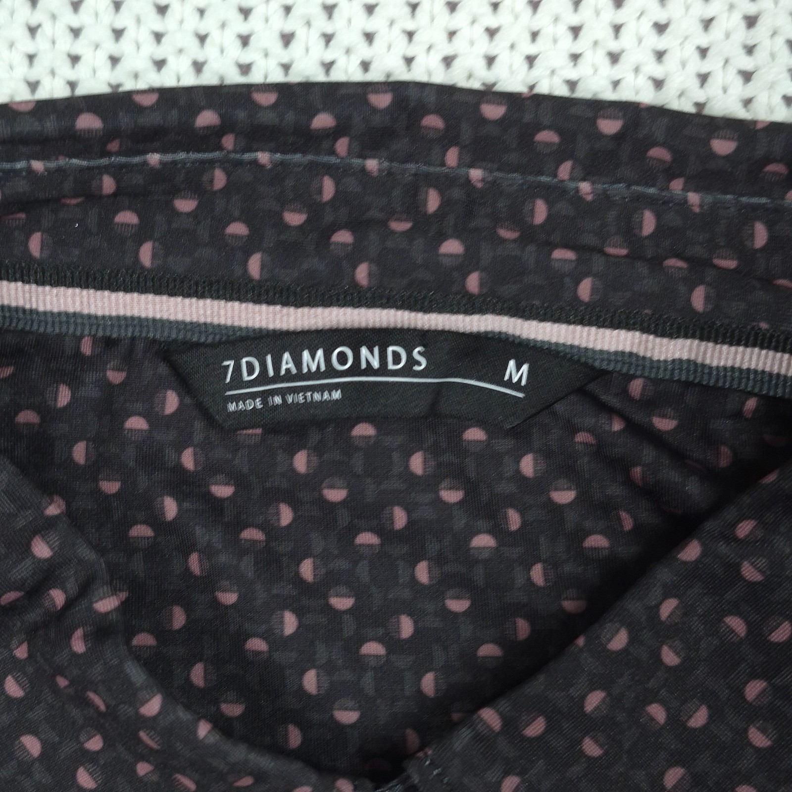 7 Diamonds Eclipse Golf Polo Shirt Wicking Anti-Microbial Stretch Men’s Size Med