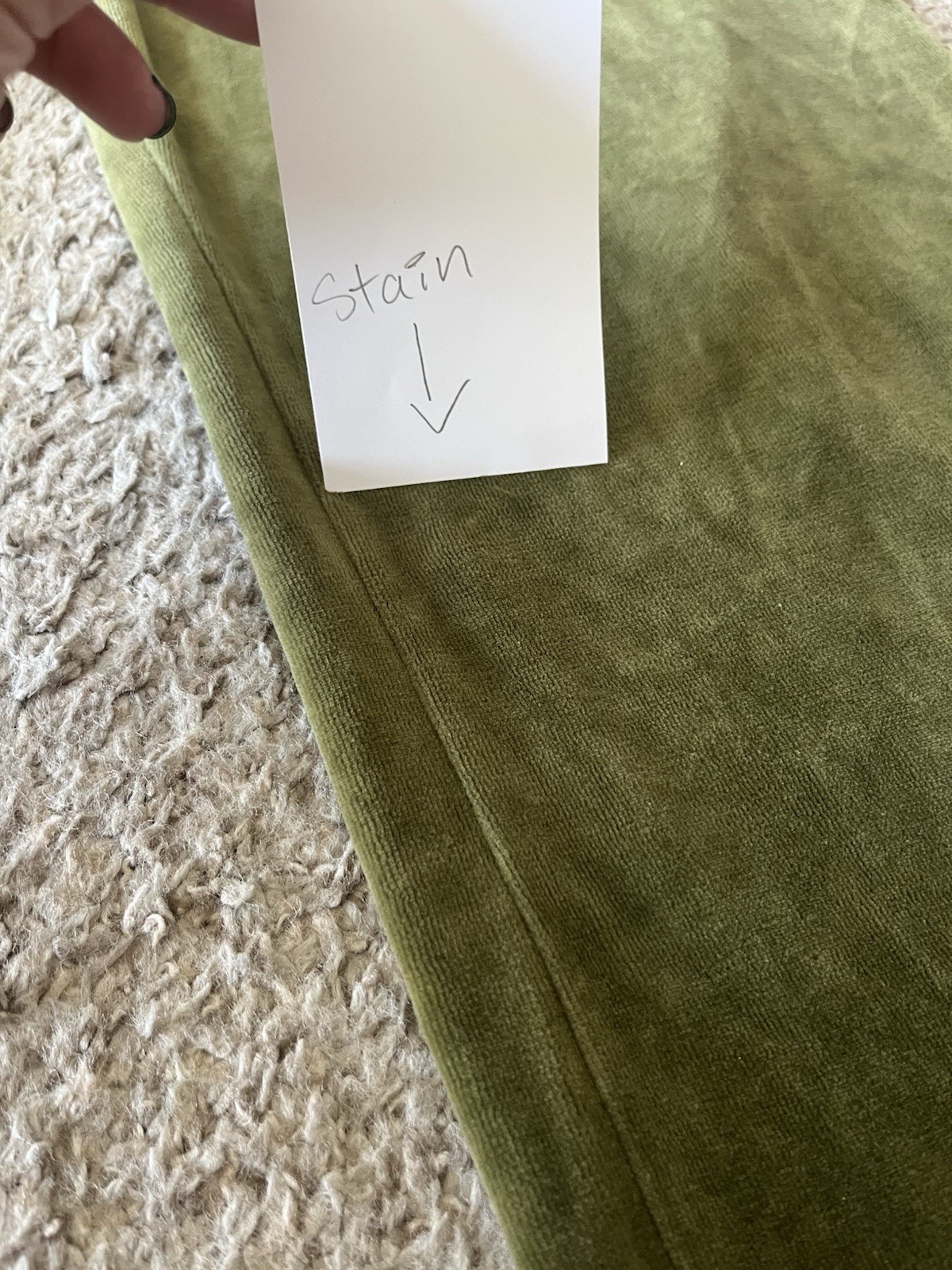 Hanes Women’s Velour Tracksuit 2pc Zip Jacket & Pants Pockets Green Y2K