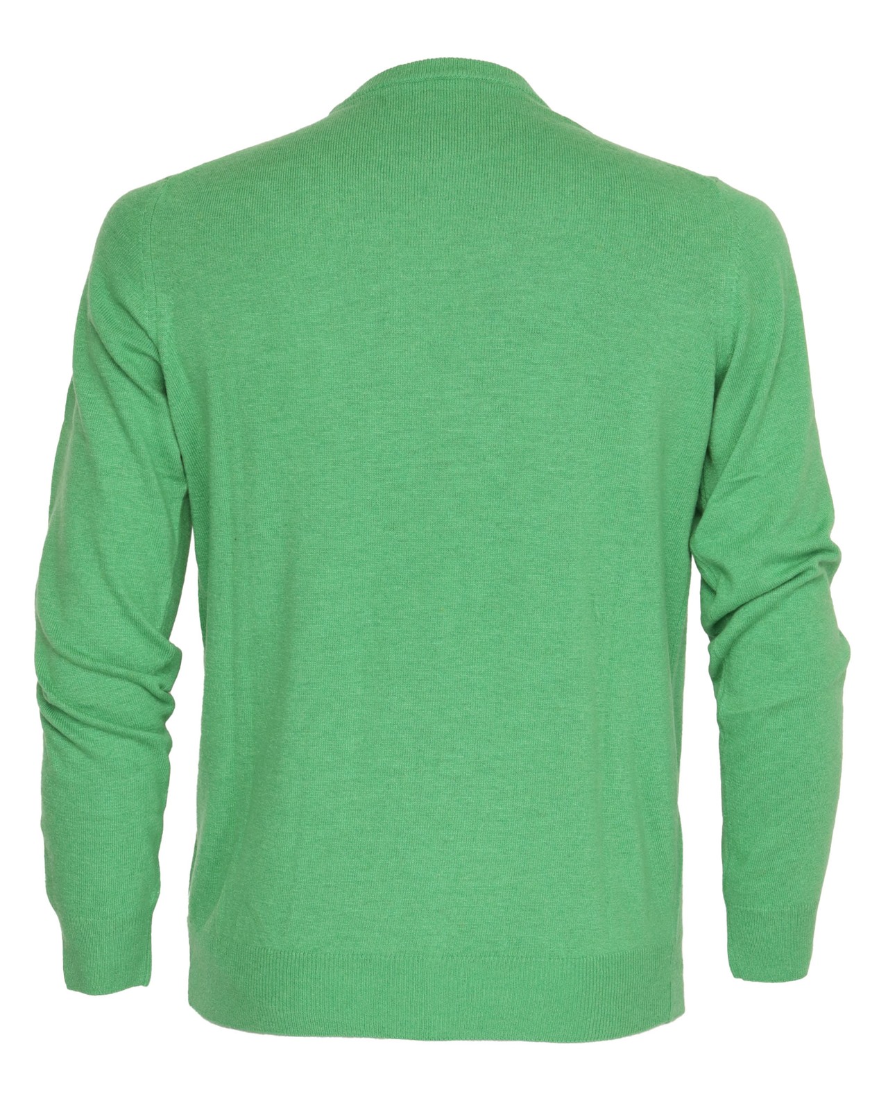 NWT EZZELINO SWEATER wool cashmere crewneck green 2-ply luxury Italy XL