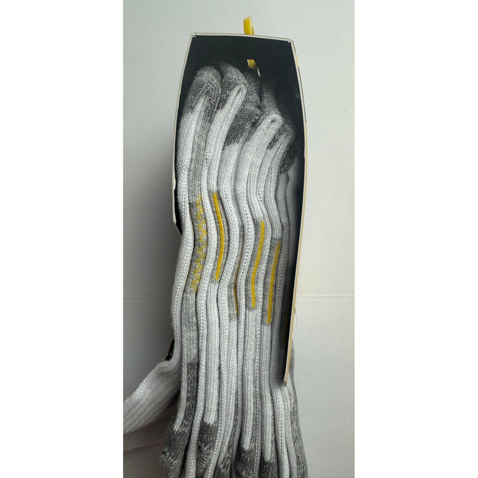 Copper Fit Workgear Mens Crew Work Socks 3 Pair Arch Compression White 6-12