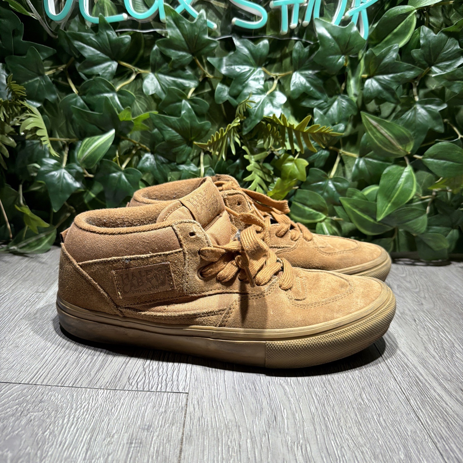 Vans Skate Half Cab Brown Gum Men’s Size 9 Skateboard Sneakers Suede