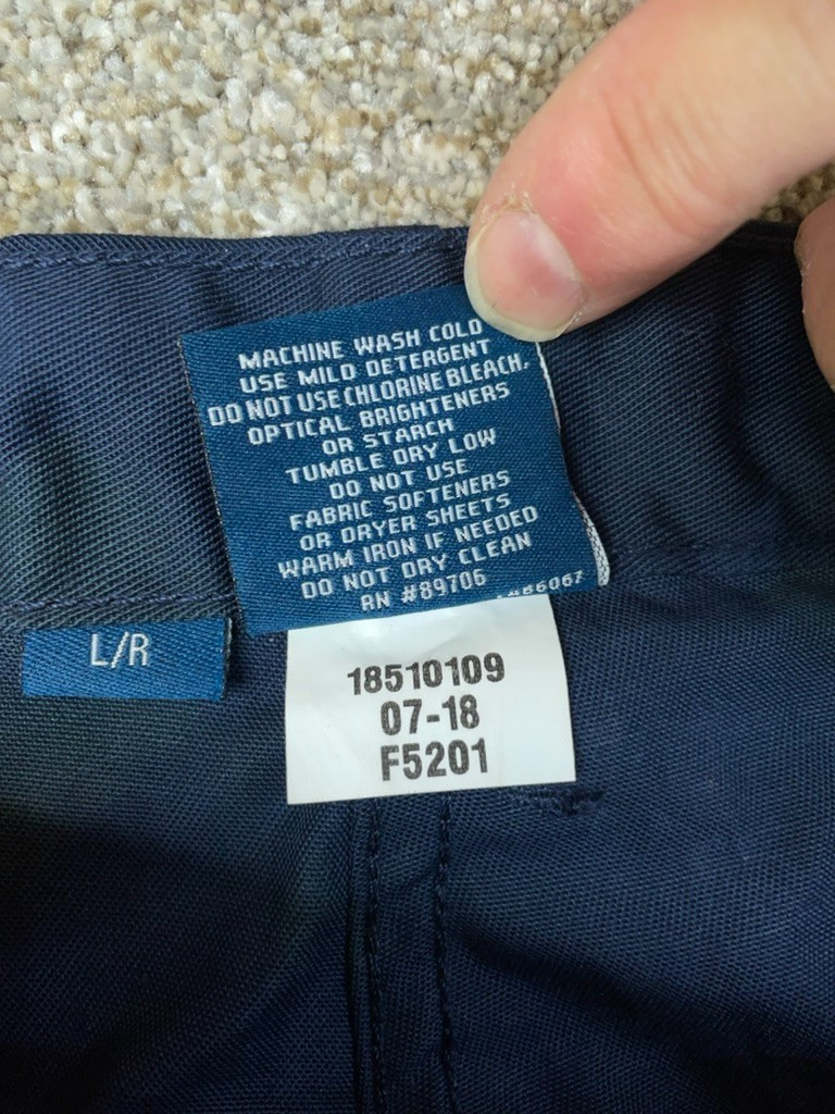 Propper Pants Men’s Large 38×32 Blue Uniform BDU Ripstop Tactical Army Cargo NEW