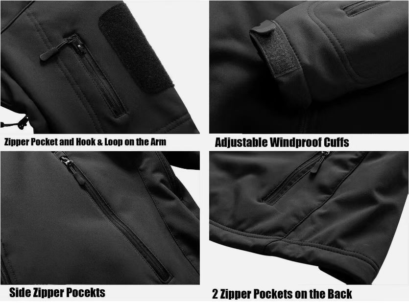 Men’s Waterproof Ski Jacket Winter Warm Jackets Snow Thermal Fleece Work Coat US