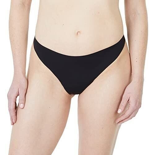 3 Pack Unders Period Proof Thong Underwear XL Black Light Absorbency Reusable