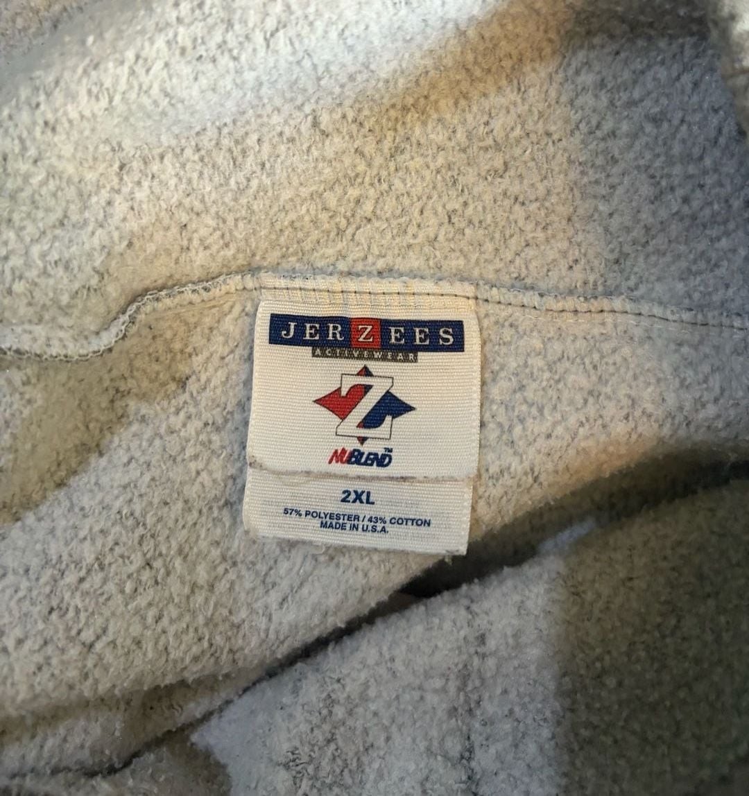 Baggy Jerzees NuBlend Vintage Grey Sweatpants with Elastic Cuffs