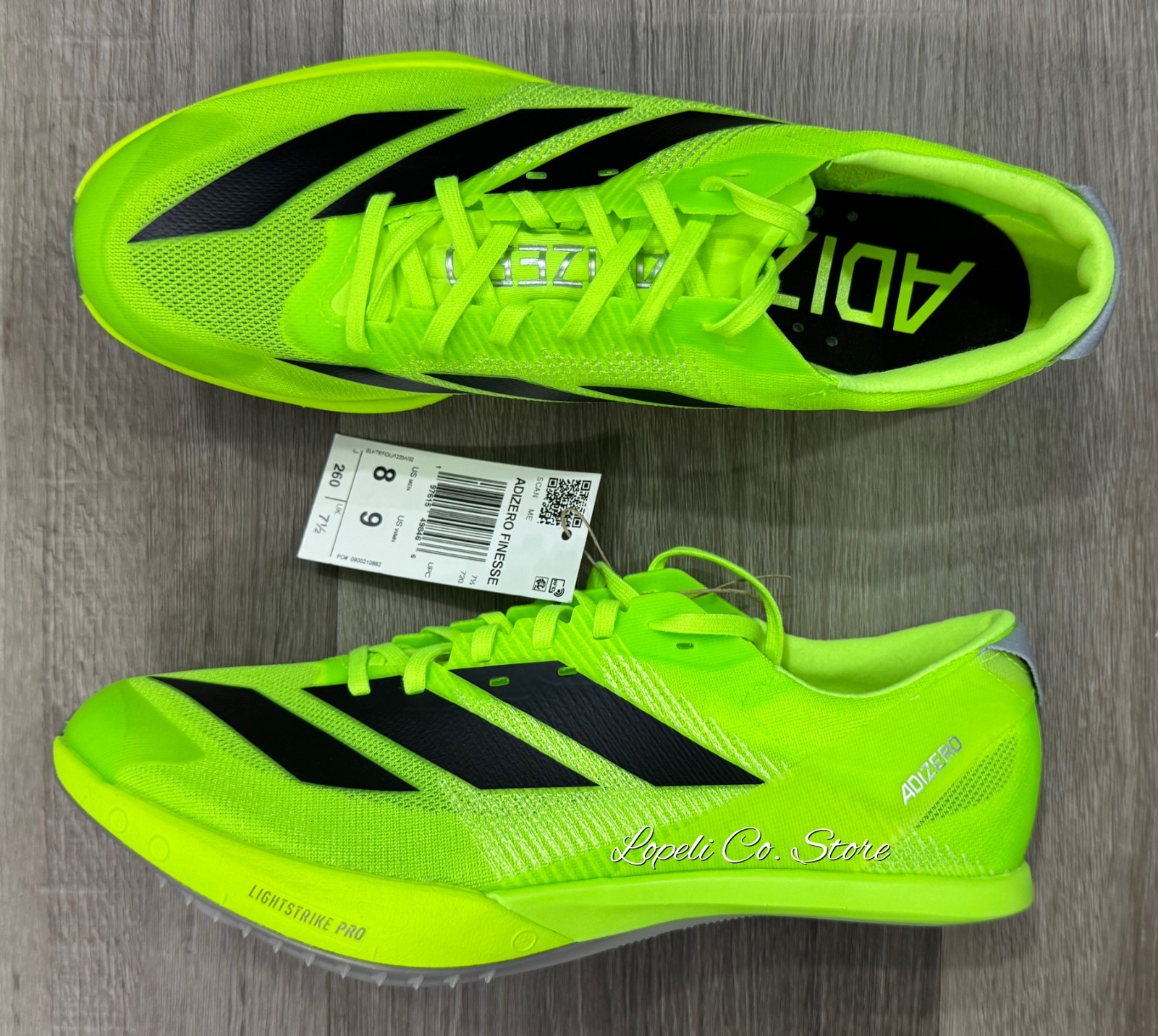 Adidas Adizero Finesse Track Spikes Lucid Lemon IG2018 Mens 12.5 (NO SPIKES)