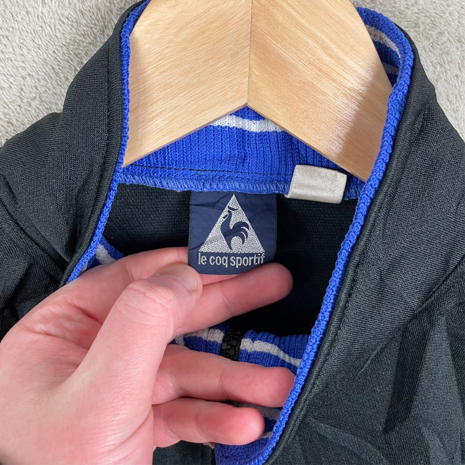 Men’s Vintage 90’s Le Coq Sportif Track Jacket Size M Medium Softshell Retro