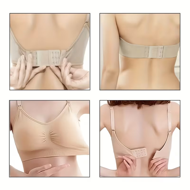 24Pcs Adjustable Bra Extender 2/3/4 Hooks with Elastic Underwear Strap Extension