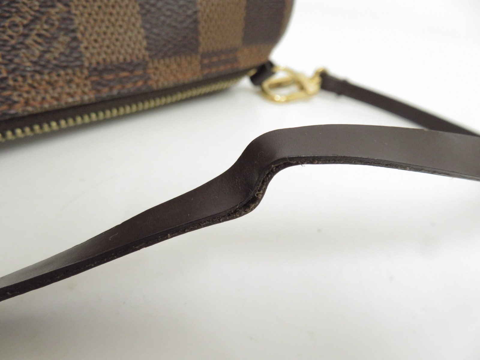Authentic Louis Vuitton Damier Ebene Pouch for Papillon F#48510