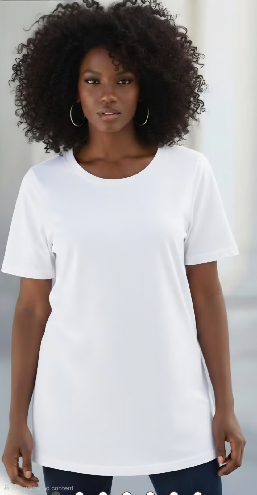 Roamans Plus Size Tee 5x