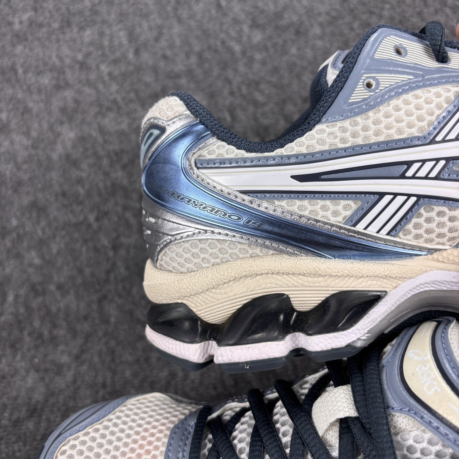 ASICS Sneakers GEL-KAYANO 14 1203A537 Cream / Raw Indigo US women’s 6.5