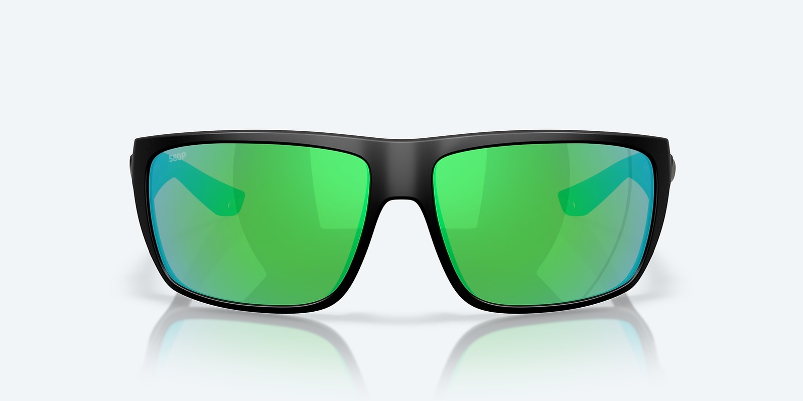 Costa Del Mar Fly Line Matte Black/Green Mirror 580P Polarized Men’s Sunglasses