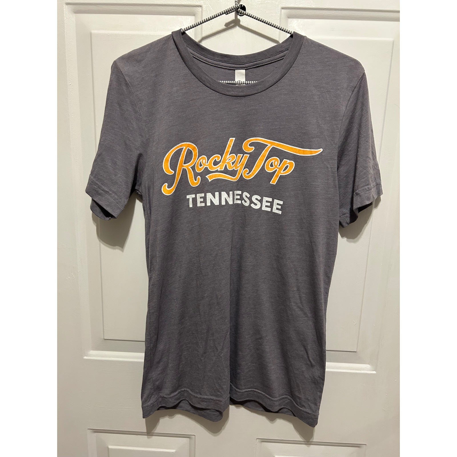 Bella Canvas Rocky Top Tennessee Graphic T-Shirt Gray Short Sleeve Small