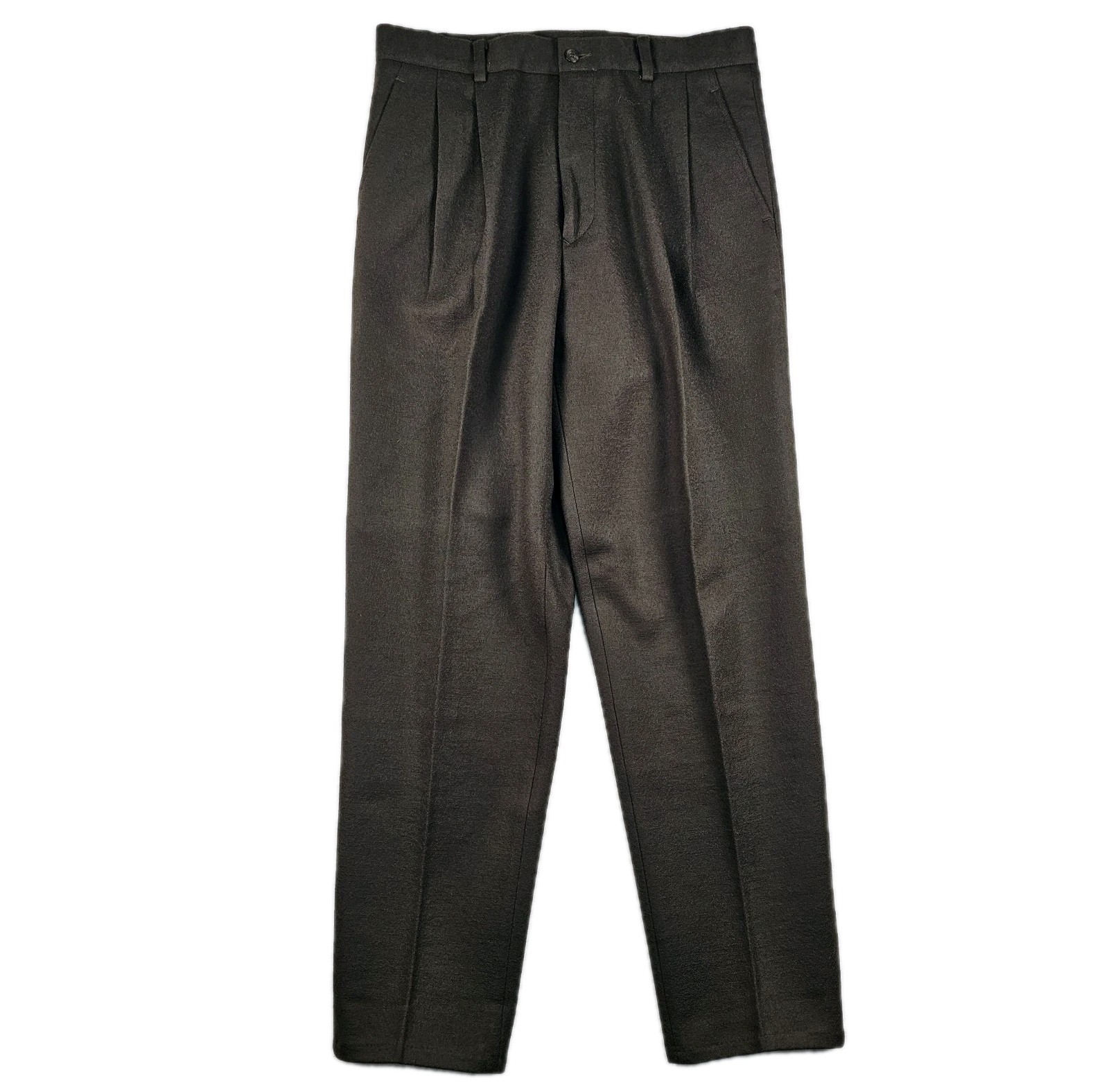 Vtg Military Trousers Mens 32×32 Dress Pants Thick Flannel Heavyweight Pleated