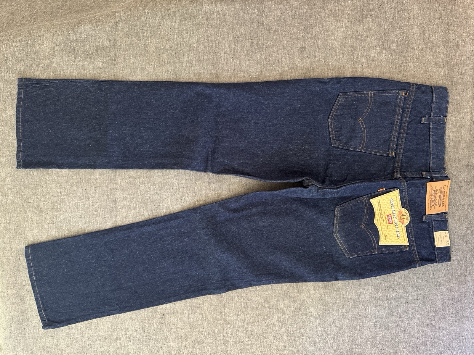 Levi’s Saddleman Boot Cut 517 Demin Jeans Deadstock Orange Tab 36×32