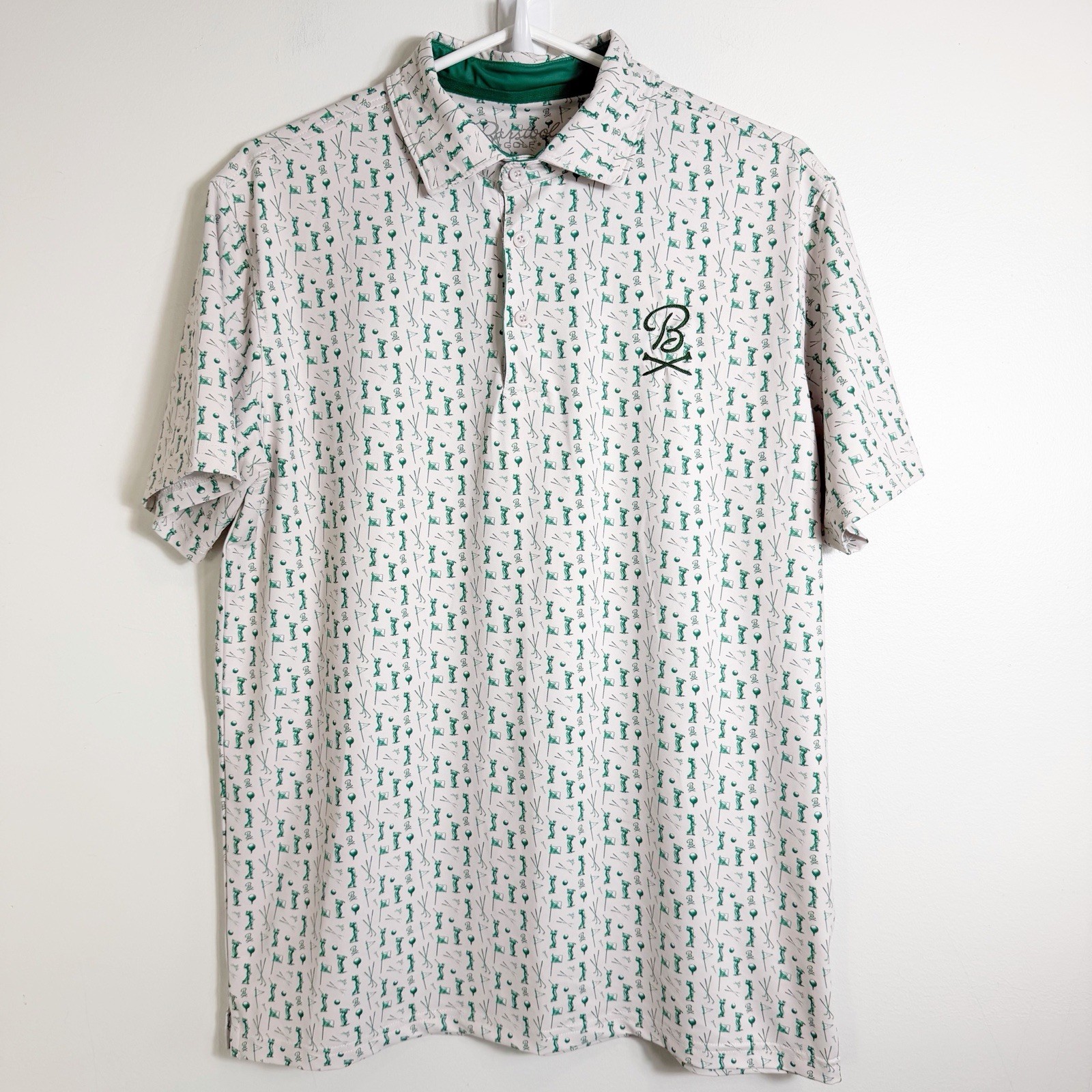 Barstool Sports Swing Master AOP Print Golf Polo Shirt Men’s Small