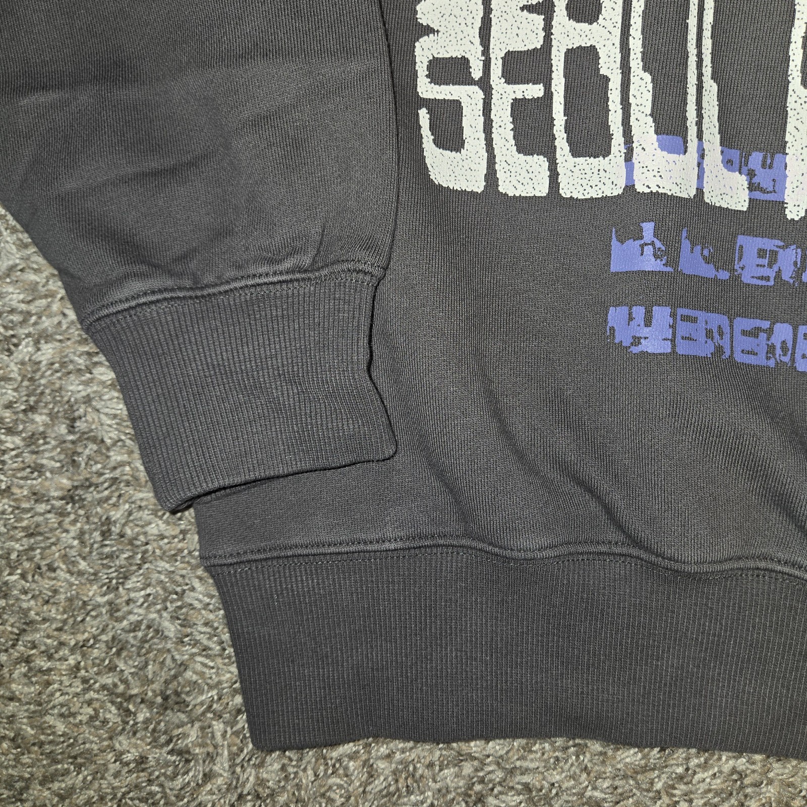 Seoul Projects Neoist Crewneck Sweater Mens Size Large Gray NWT Streetwear Terry