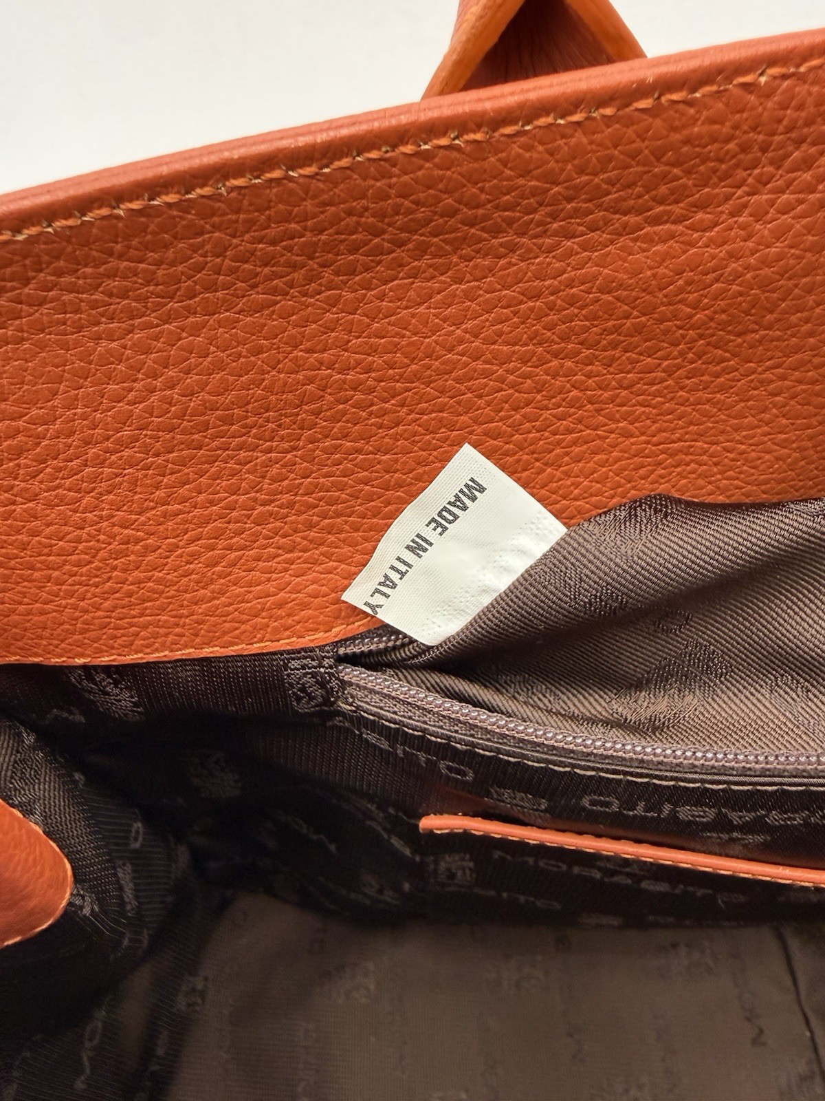 🐢MORABITO 1905 PARIS • DIVA 35 Bag in Terracotta • Made in ITALY (Late Model)