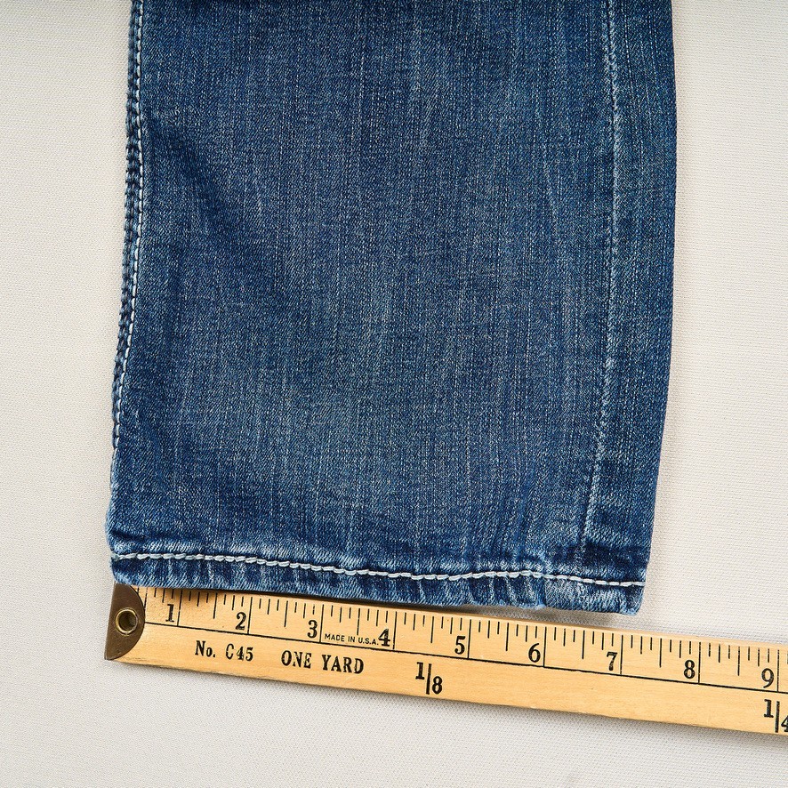 BKE Jake Straight Jeans Mens Sz 32 Blue Bootcut Cotton Stretch Denim