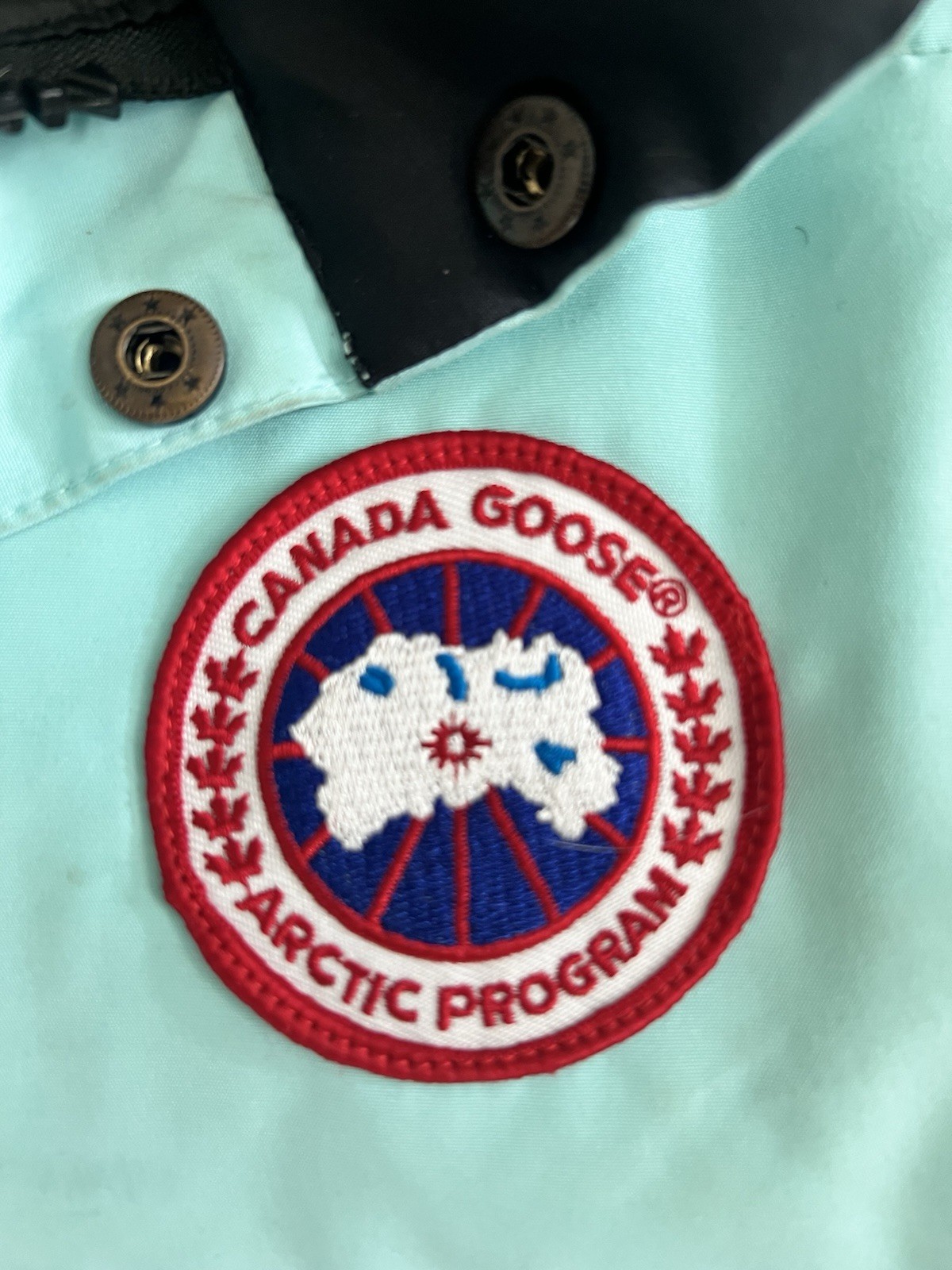 Canada Goose Men’s Blue Down Puffer Vest Full Zip Logo Size M