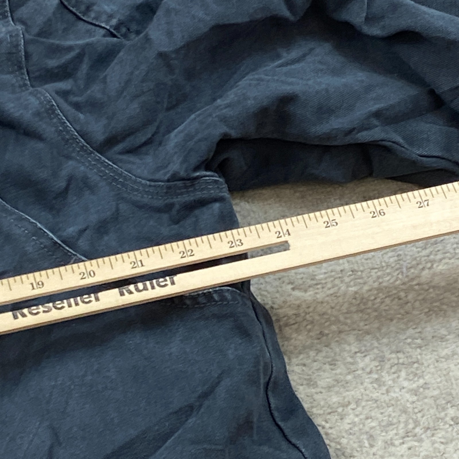 VTG Wrangler Canvas Lined Hoodie Jacket Medium Blue Quilted Full Zip Y2K Alt Men
