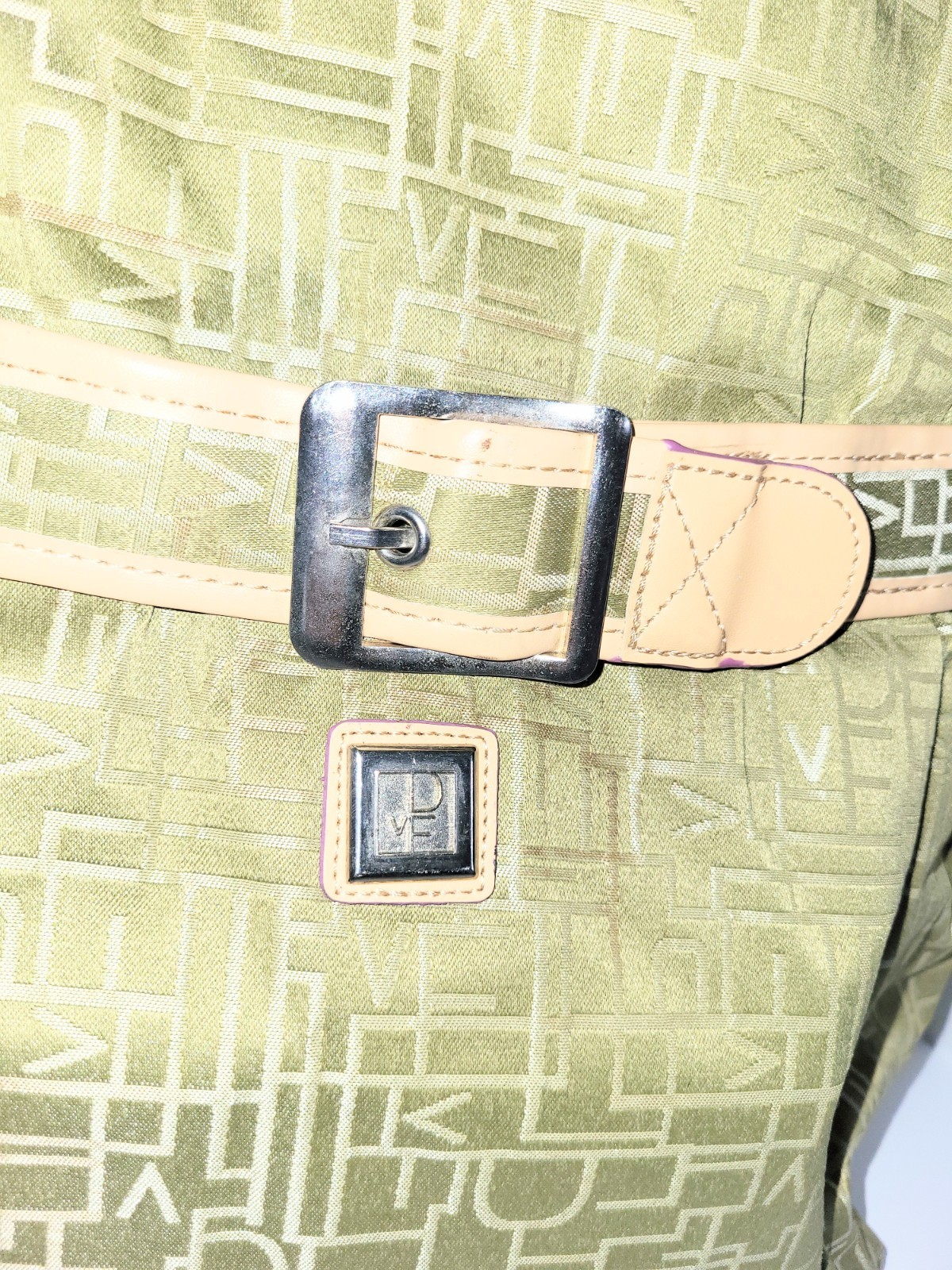 Diane Von Furstenberg Y2K Geen Monogram Extra Large Tote Bag Luggage Carry On