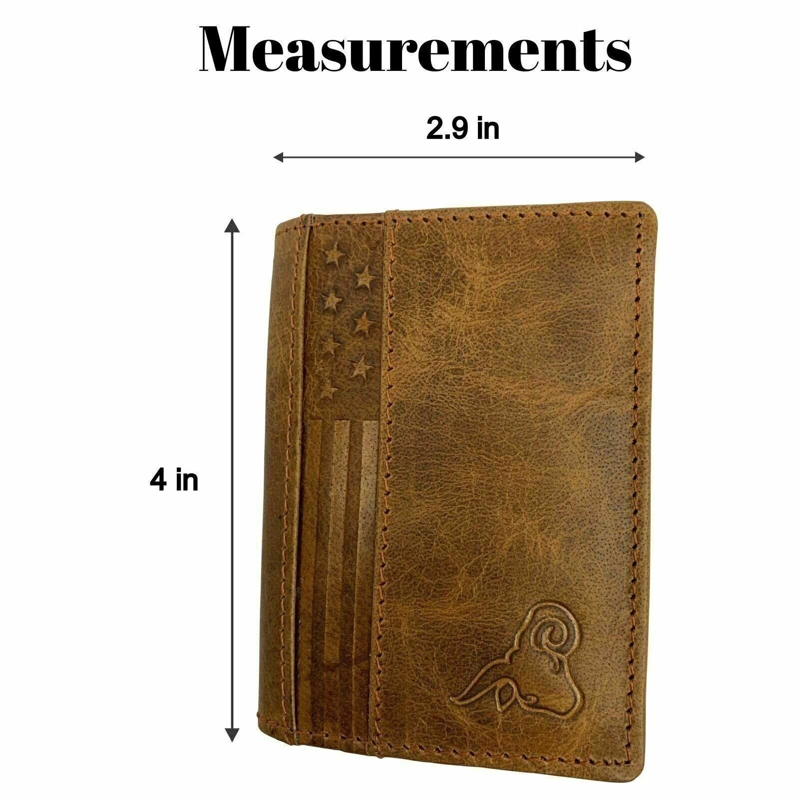 Genuine Leather Business Card Holder Name Card Case Credit Card Wallet with ID W