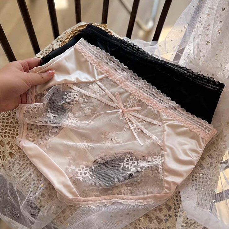 5 Pack Lot Womens Sexy Satin Panties Briefs Ladies French Underwear Lingeries