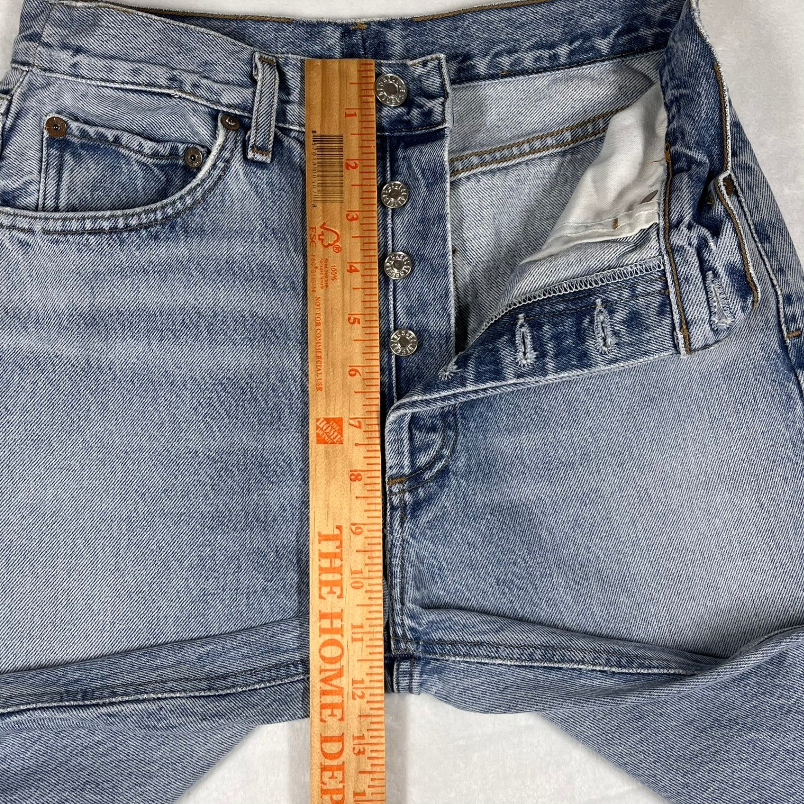 Agolde Riley High Rise Straight Crop Jeans Light Indigo Raw Hem Women’s 27×26