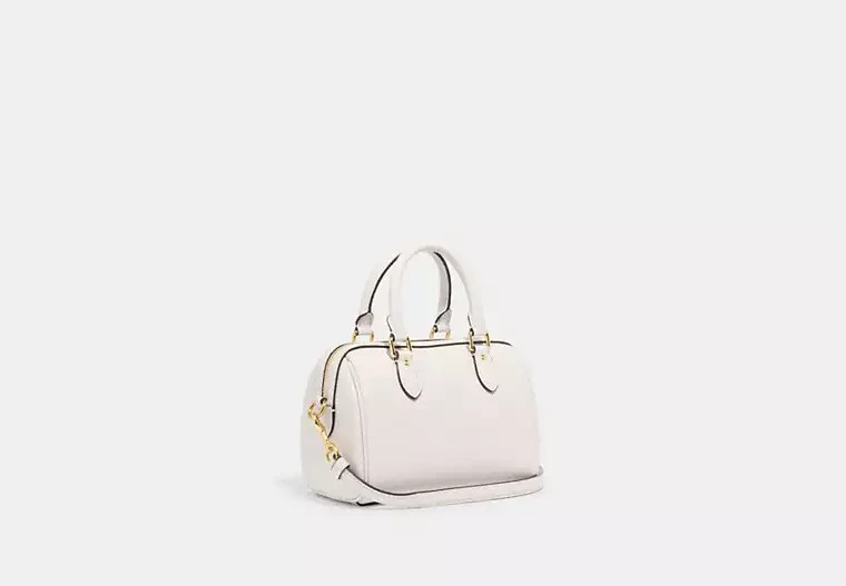 COACH Mini Rowan Crossbody Bag Gold/Chalk
