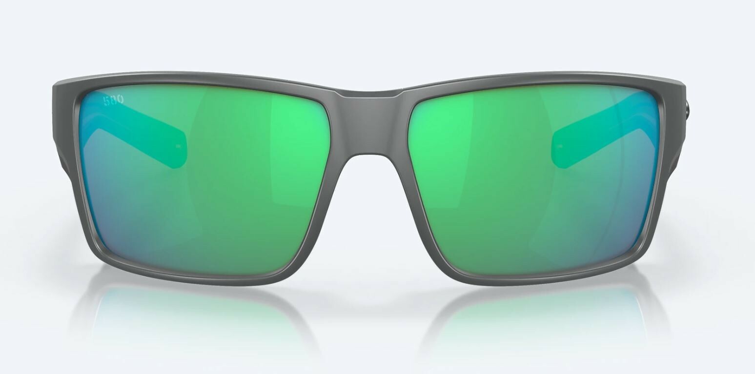 Costa Del Mar Reefton Pro Matte Gray / Green Mirror Polarized Glass 580G – NEW