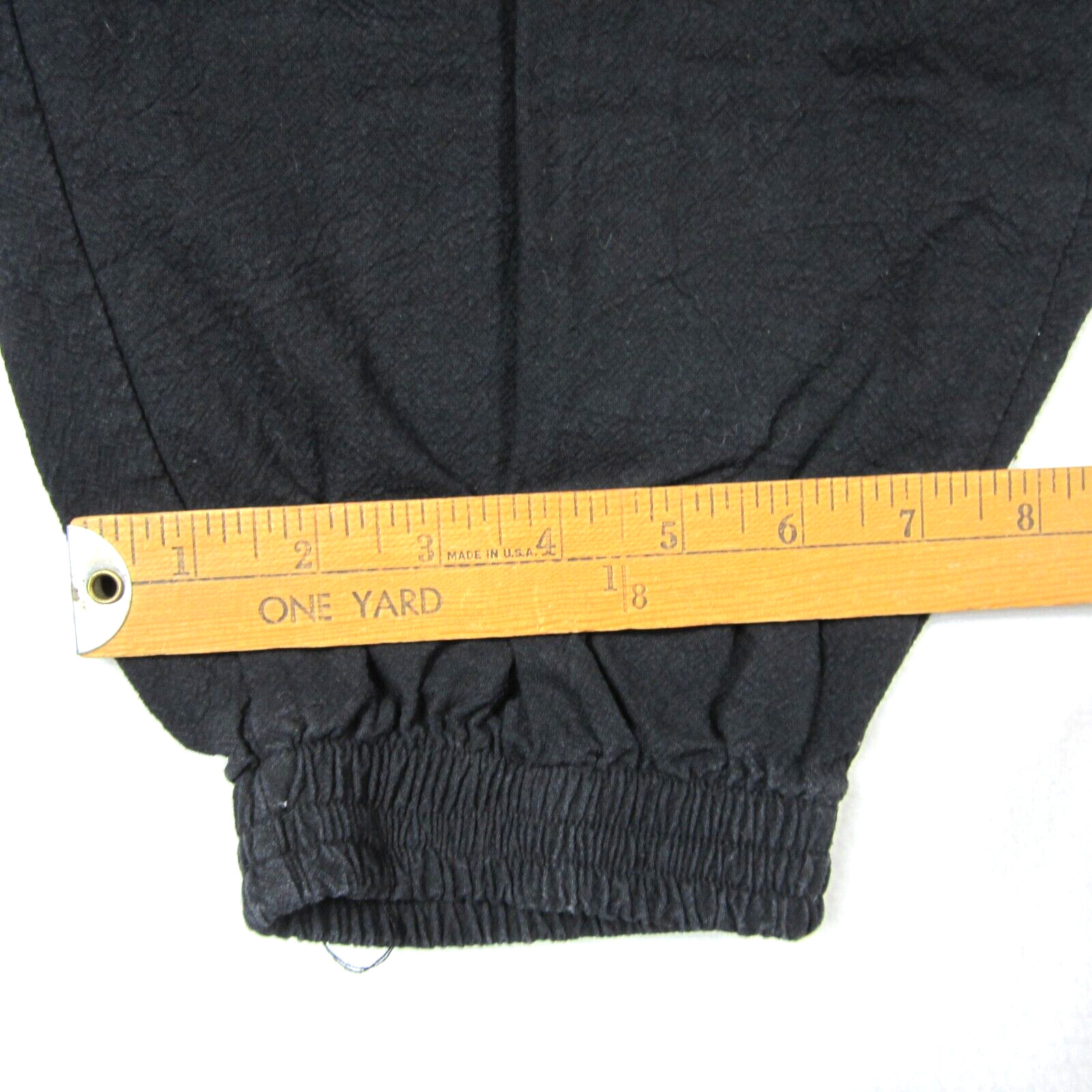 Oriental Jogging pants Adults size 28×23 Black baggy pockets lightweight