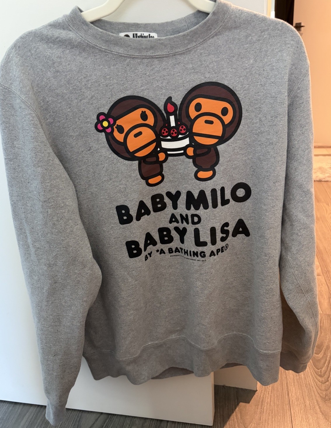 Baby Milo x Baby Lisa Bape Crewneck Sweatshirt – Size L RARE