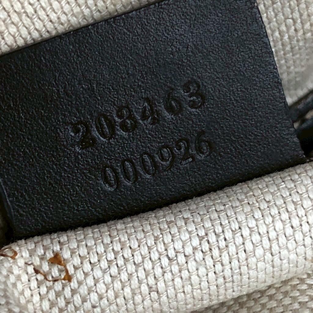 GUCCI GG Supreme 2WAY Business Briefcase Bag Beige Brown Canvas Auth