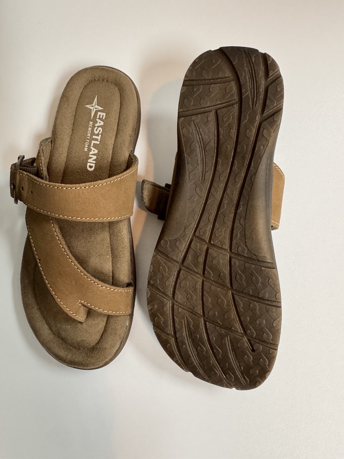 Eastland Frisco Women’s Leather Fisherman Sandals, Size 8.5, Brown