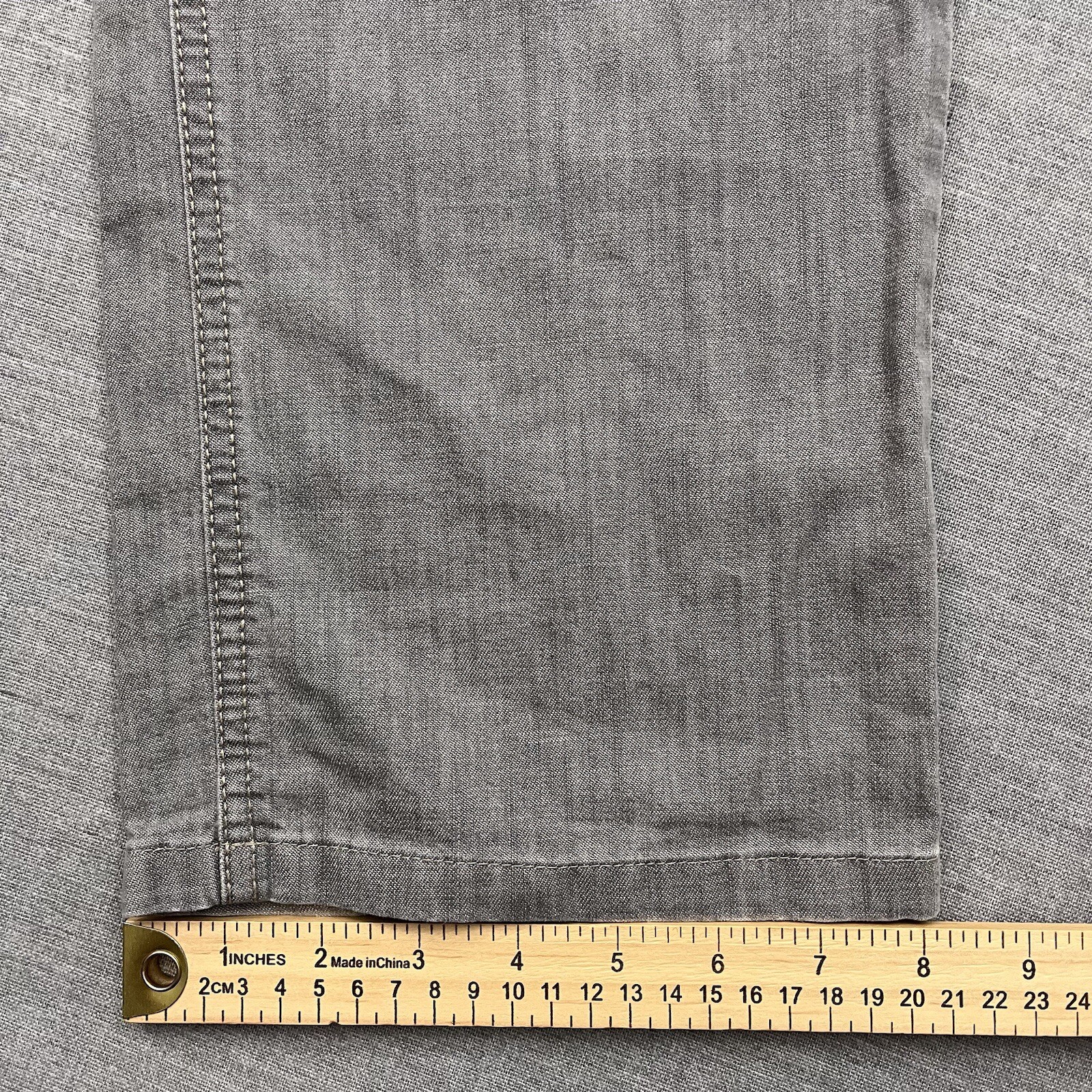 Hiltl Jeans Mens 33×34 Gray Pants Contemporary Fit Straight Leg Ultimate Trouser