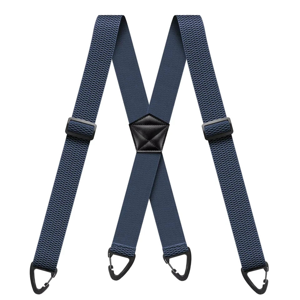 Suspenders for Men Heavy Duty, X Shape Back Hidden Suspender 1.5″ Under Clothing