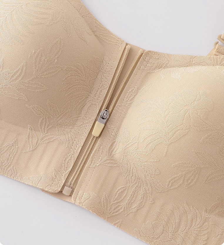 Women Bras Full Coverage Front closure Zipper push up Plus size Underwear F031
