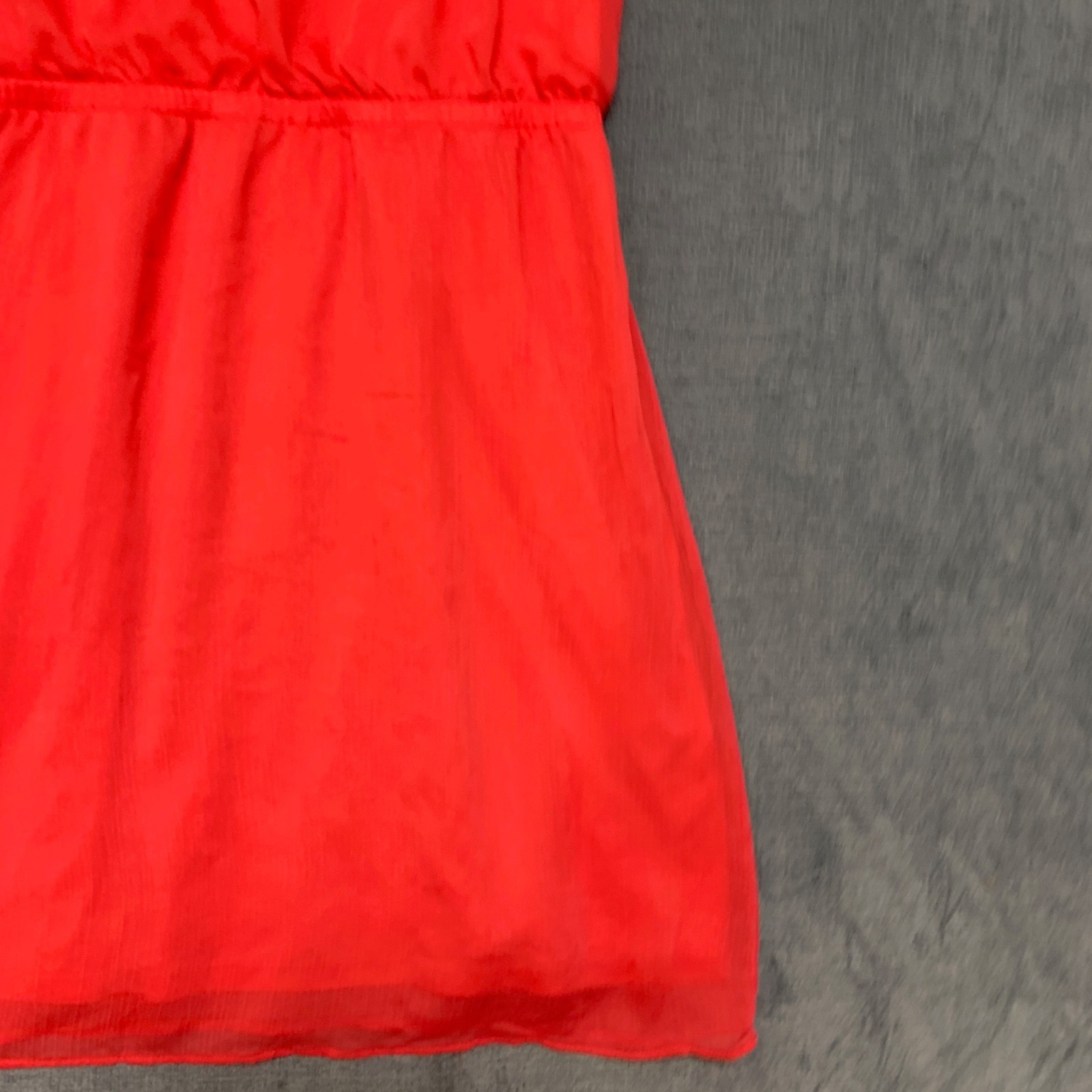 Express A Line Dress Womens Small Red Floral Lace Sleeveless Party Keyhole Back