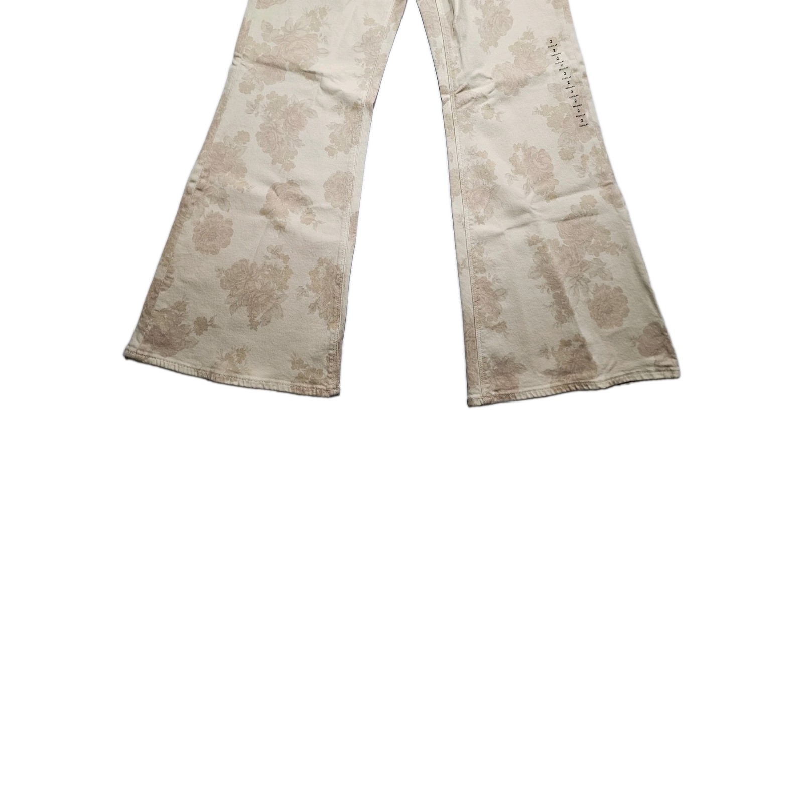 American Eagle AE Low-Rise Floral Flare Jeans Size 2