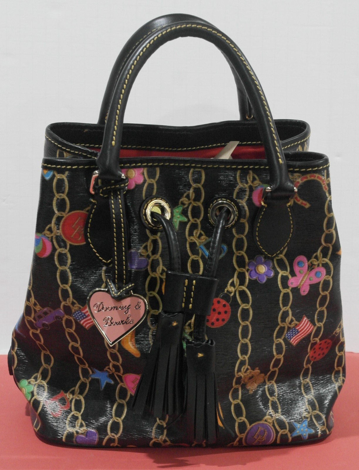 Dooney Bourke Y2K Vintage Charms Satchel Bag Heart Star Butterfly Flower Ladybug