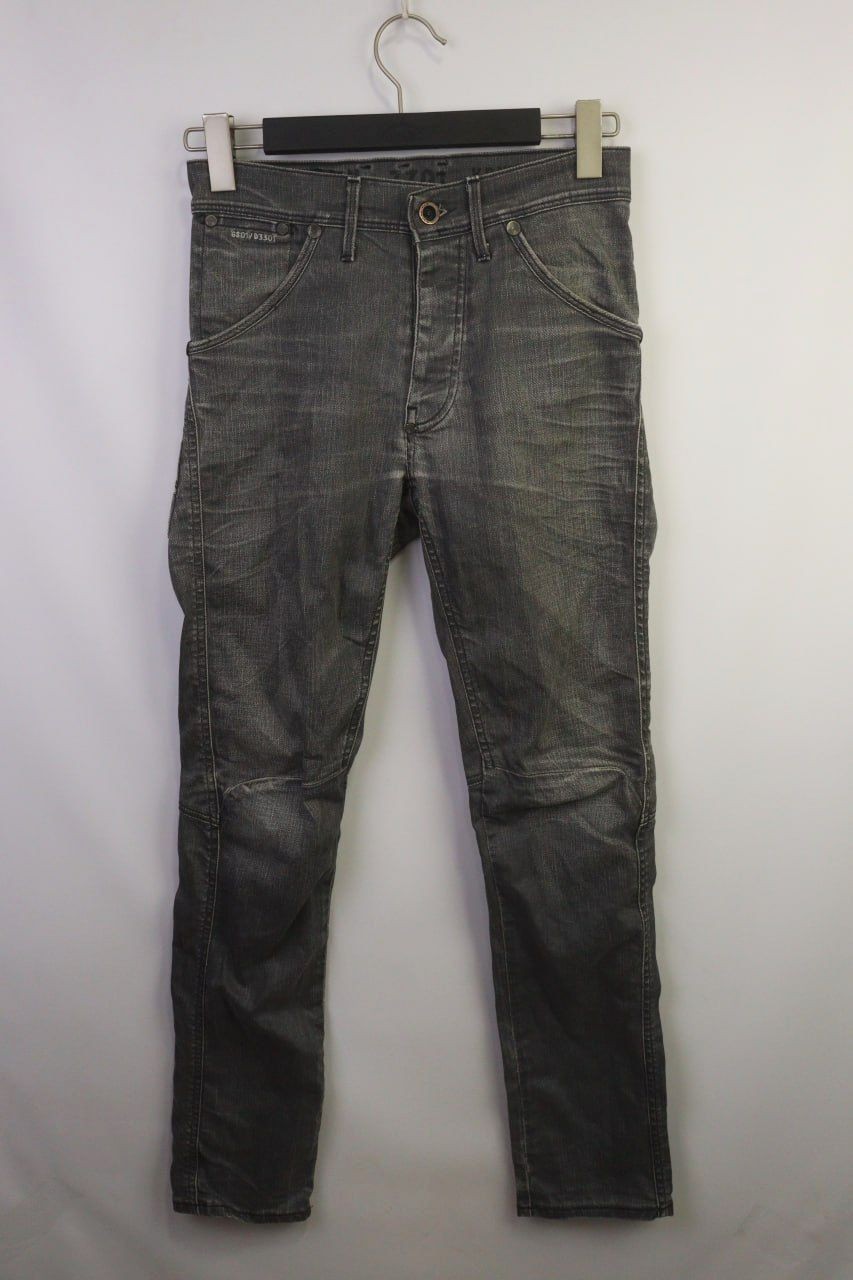 G-STAR RAW 3301 KBWG100 Denim Gray Super Slim Jeans Size W29 X L32