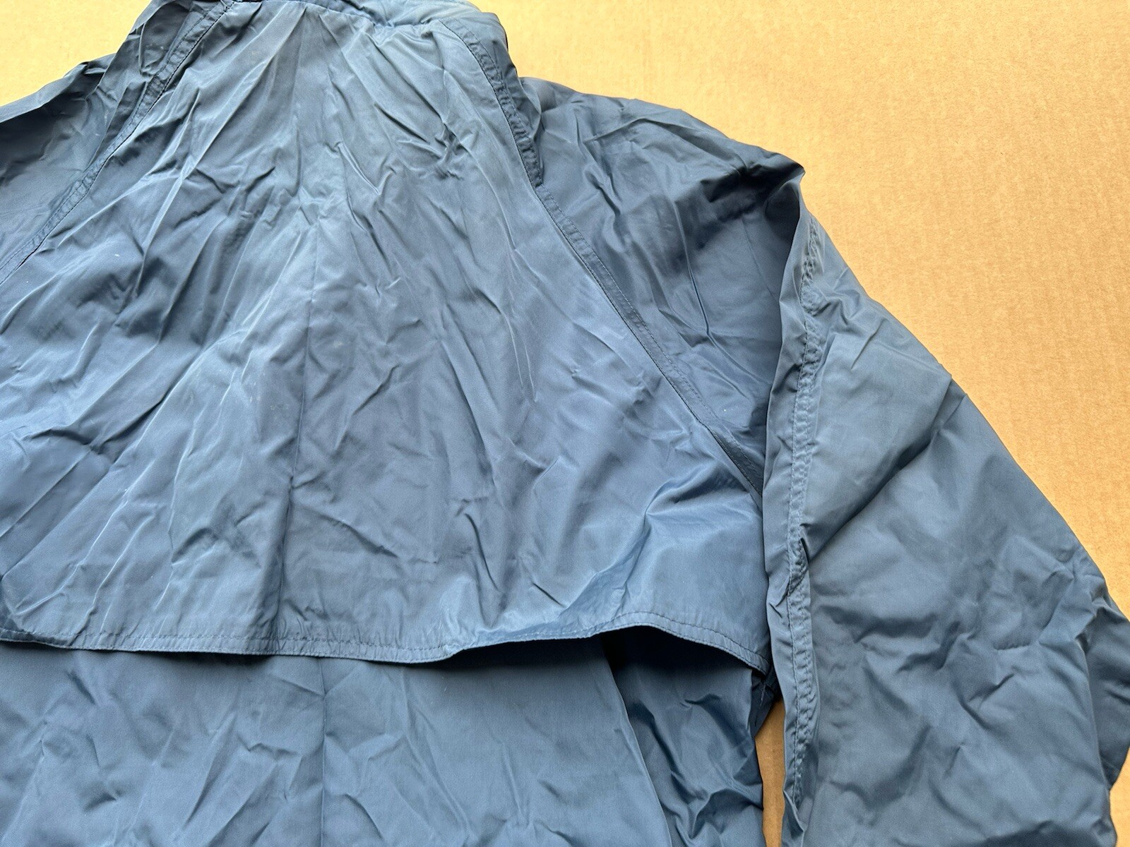 Vintage 90s Woolrich Windbreaker Jacket Mens M Nylon Classic Outdoor Hike Blue