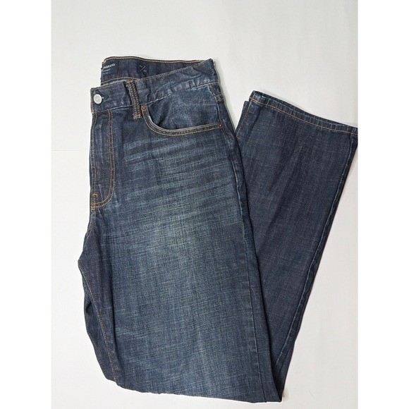 Lucky Brand 329 Classic Straight Jeans Mens 33×32 Dark Wash Indigo Denim Pants
