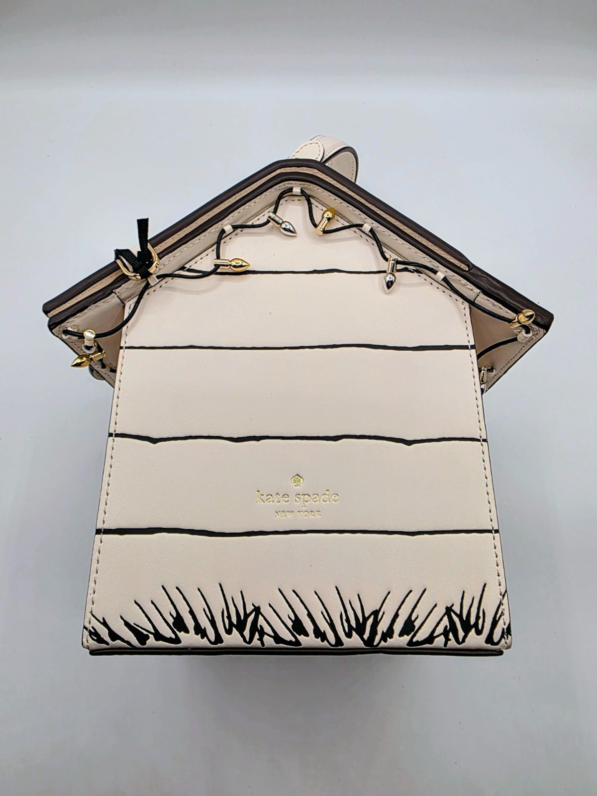 Kate Spade Peanuts Snoopy 3D Dog House Crossbody in Cream Multi NWT