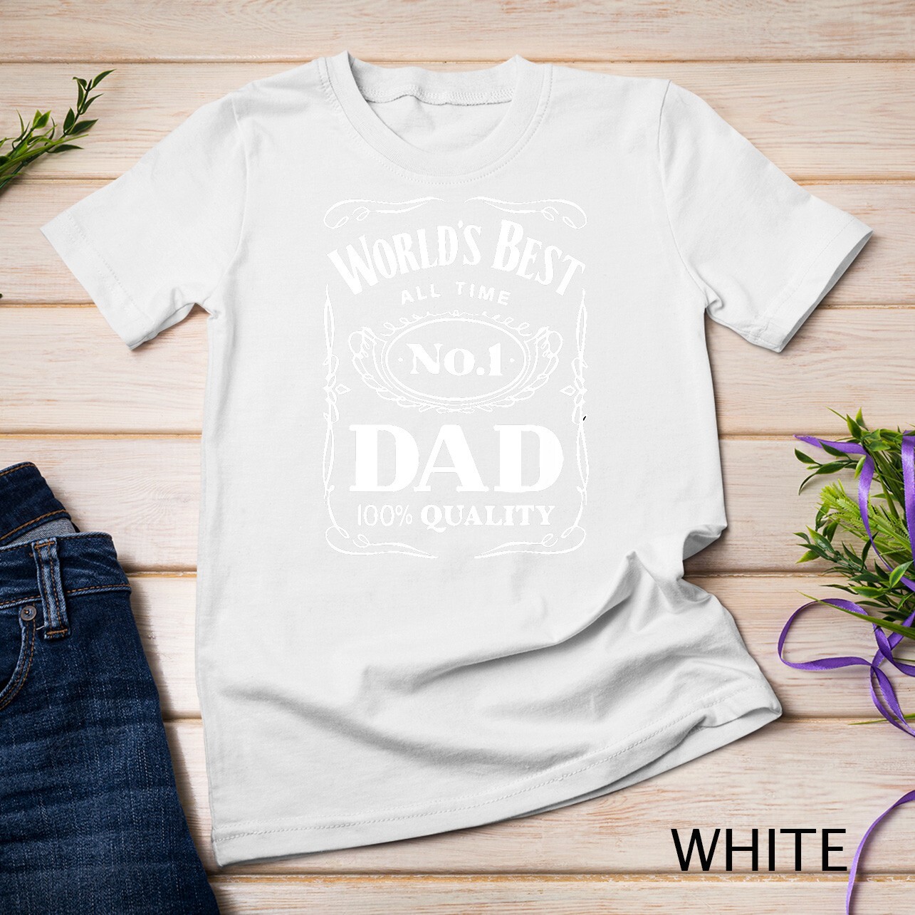 World´s Best No. 1 Dad – Daddy – Father – Gift T-Shirt Unisex T-shirt