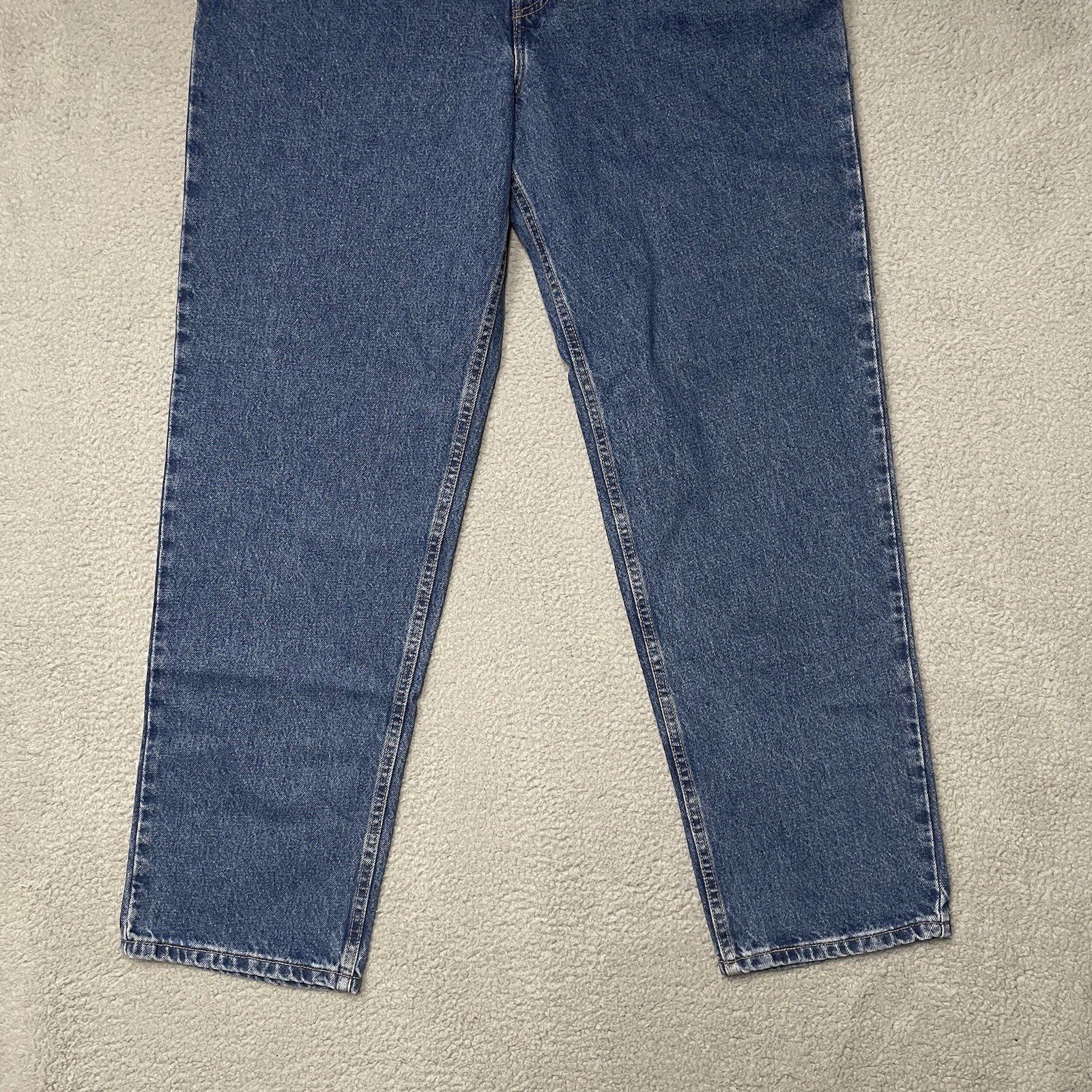 Vintage Levi’s 540 Relaxed Fit Blue Jeans Men 42×32 Brown Tab 90s DEADSTOCK NWT